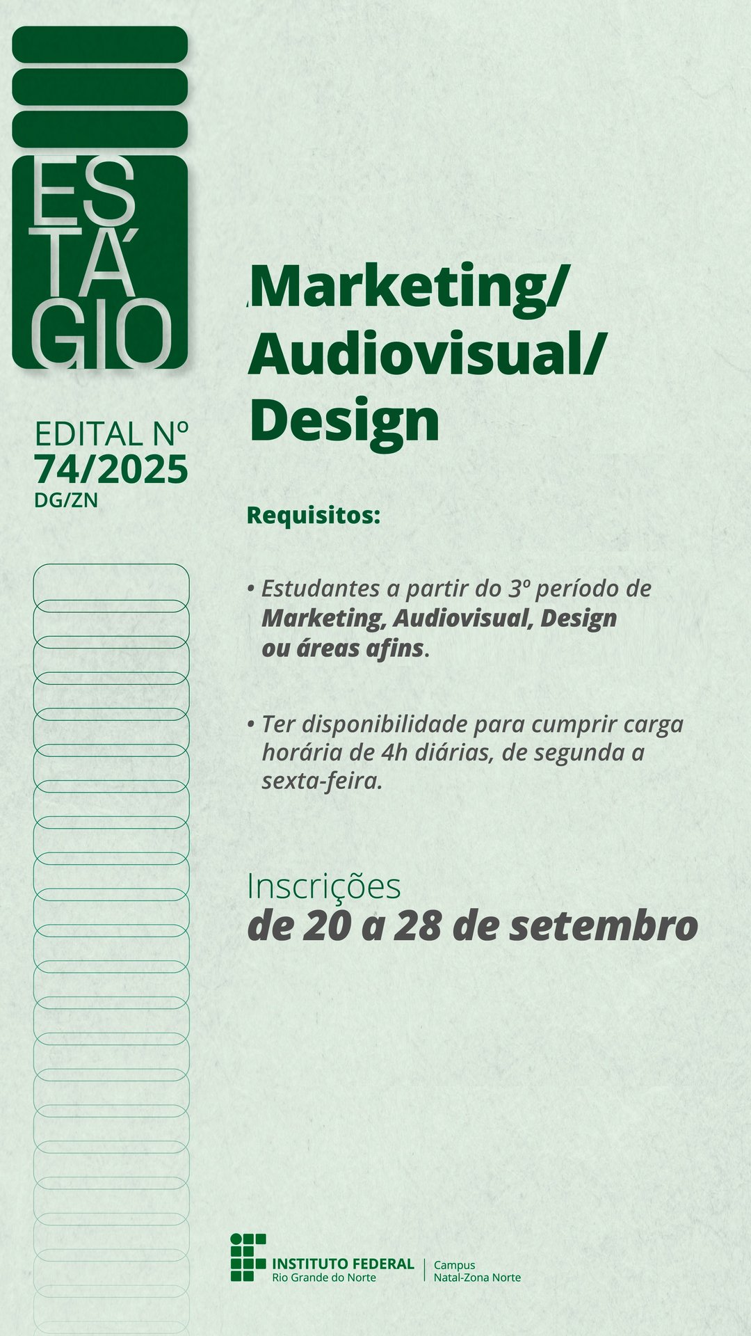 Estágio em Marketing, Audiovisual e Design (destaque)