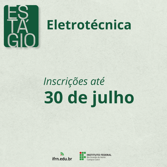 Estágio - Eletrotécnica - Portal