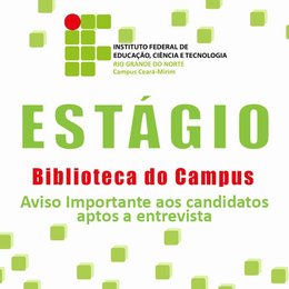 Estagio Biblioteca - Aviso Importante