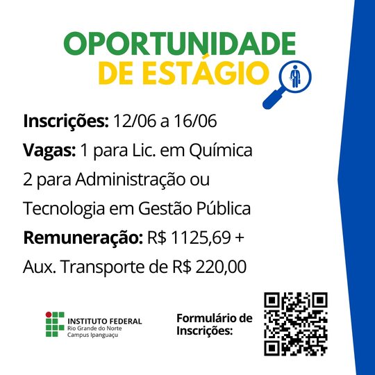Estágio Campus Ipanguaçu 2023