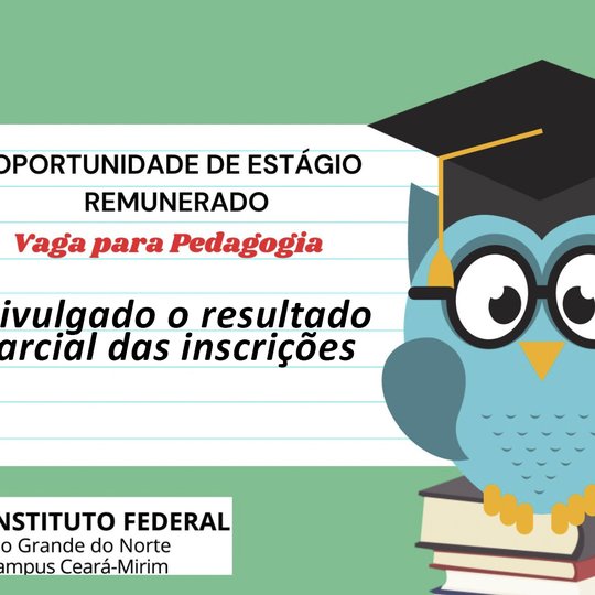 Estágio Pedagogia - Resultado Inscrições