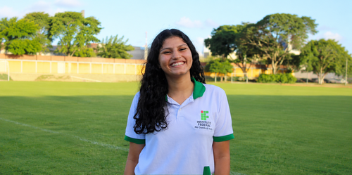Estudante Maria Eduarda Araújo. Foto: Maria Eduarda Araújo.