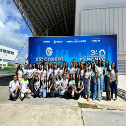 Estudantes do IFRN Campus Santa Cruz no 25° CONEMI  (Congresso Internacional de Engenharia Mecânica e Industrial)