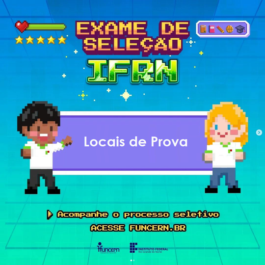 Exame de Seleção - Locais de prova