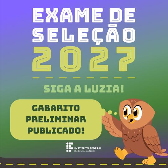 Exame de Seleção 2027 Gabarito