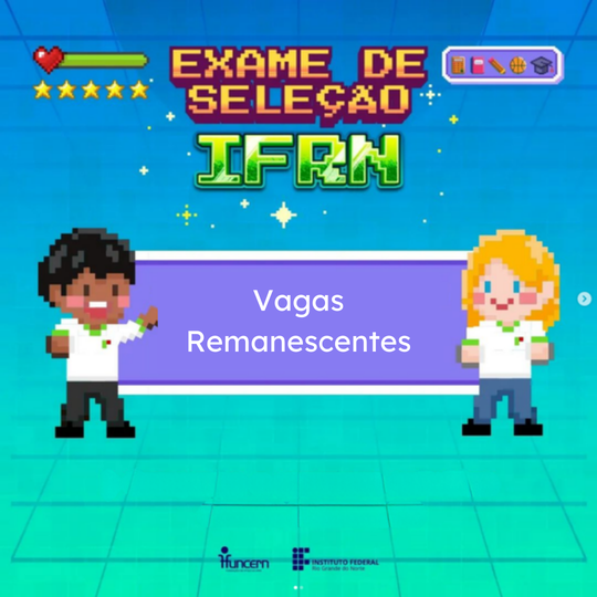 Exame de Seleção 2024 - vaga remanescente