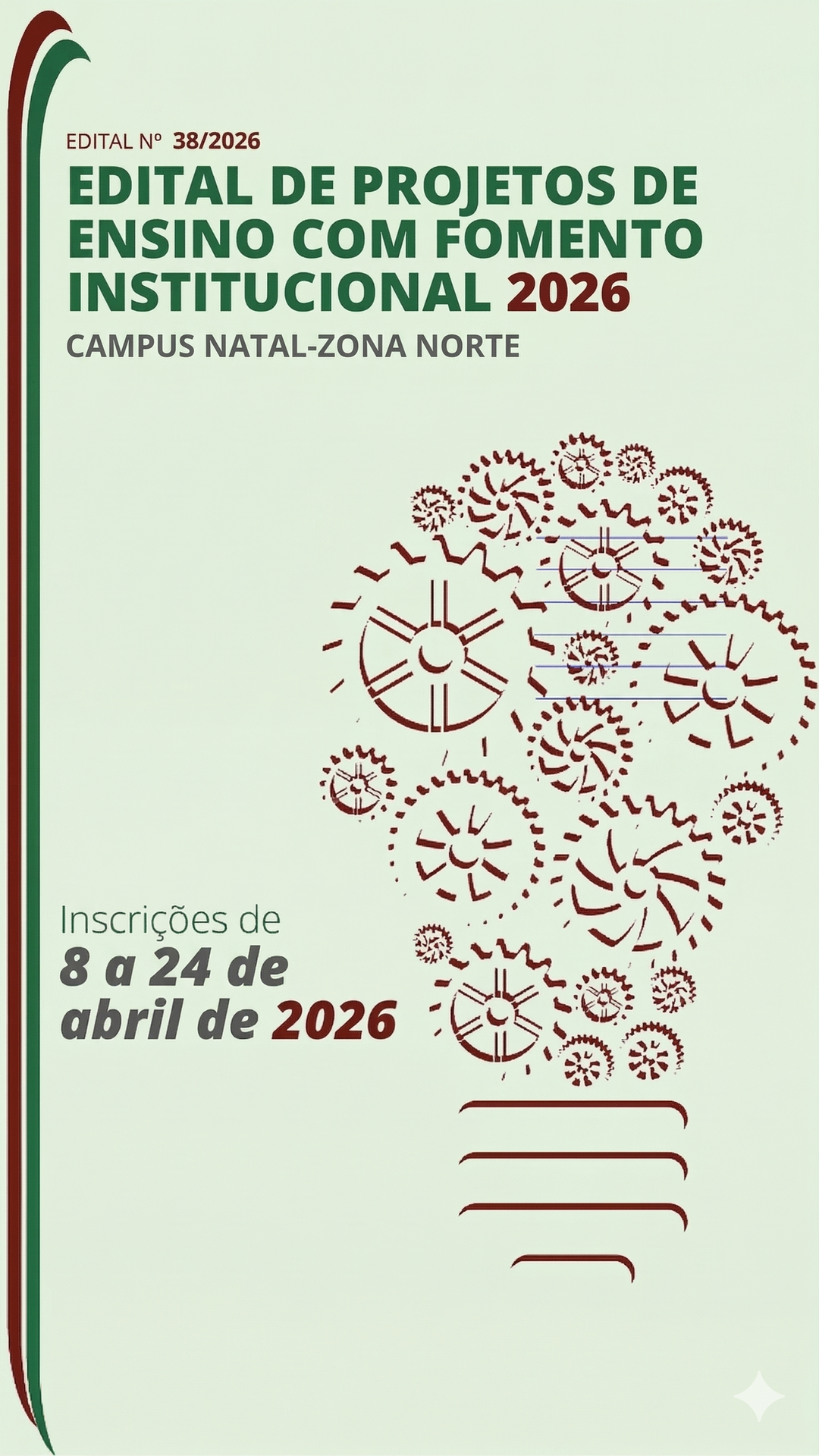 Edital 38/2026 - Projetos de ensino com fomento institucional (destaque)