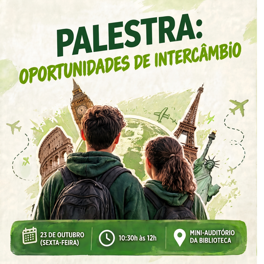 Palestra: oportunidades de intercâmbio 1:1