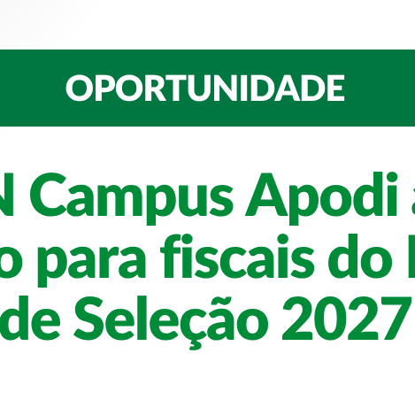 Edital para exame de seleção