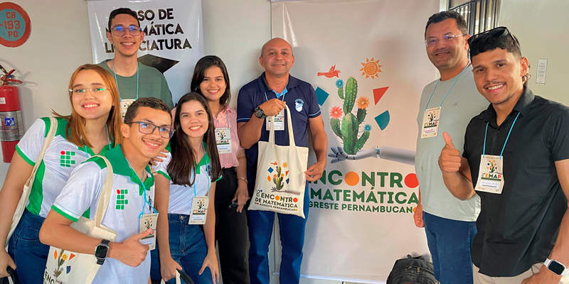 Representantes do Campus São Paulo do Potengi do IFRN no 8º Emap