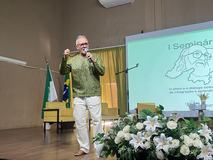 Hailton Mangabeira foi responsável pela abertura cultural do seminário. Imagem: João Eduardo
