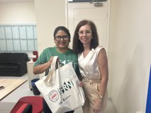 Janeth González e Samira Delgado (Foto: Max Praxedes)