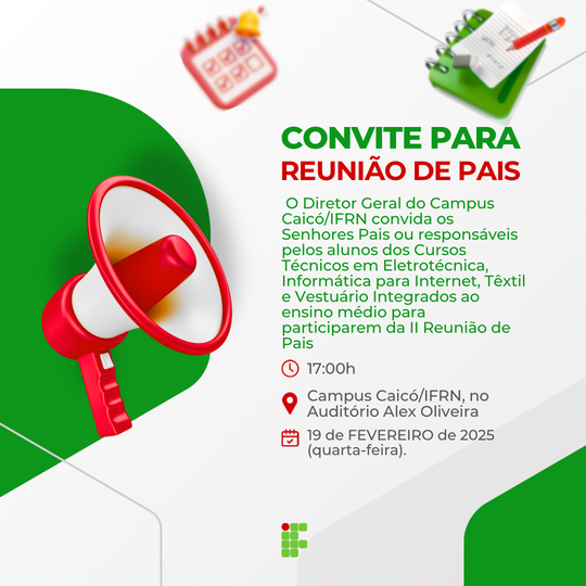 II reunião de pais 2024.2