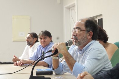 Jonas Lemos, diretor-geral do campus, destacou em sua fala a importância do IFRN em formar profissionais que se tornaram referências no mercado de trabalho.