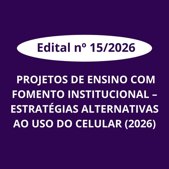 Edital n° 15/2026