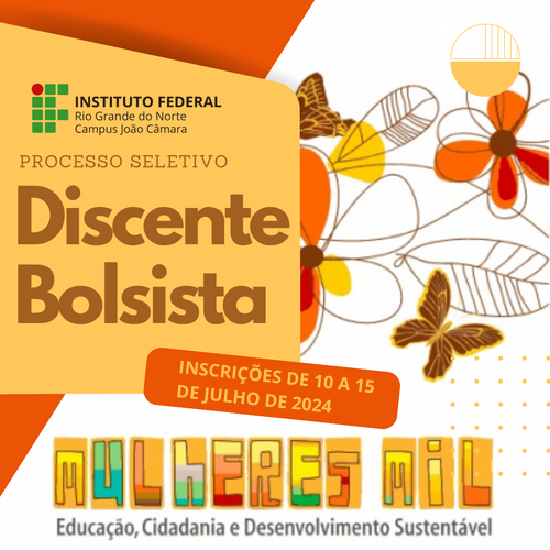 Inscrições bolsista Mulheres Mil