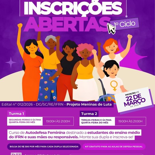 Inscrições no Projeto Meninas de Luta - Campus Santa Cruz