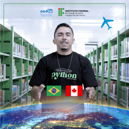 José Matheus Bento ADS IFRN Pau dos Ferros para o Canadá