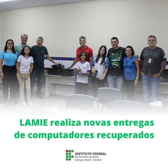 Entrega de computadores Brigadeiro Eduardo Gomes.