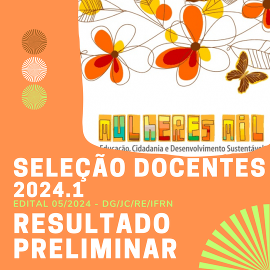 Mulheres Mil - Seleção docente - Resultado preliminar