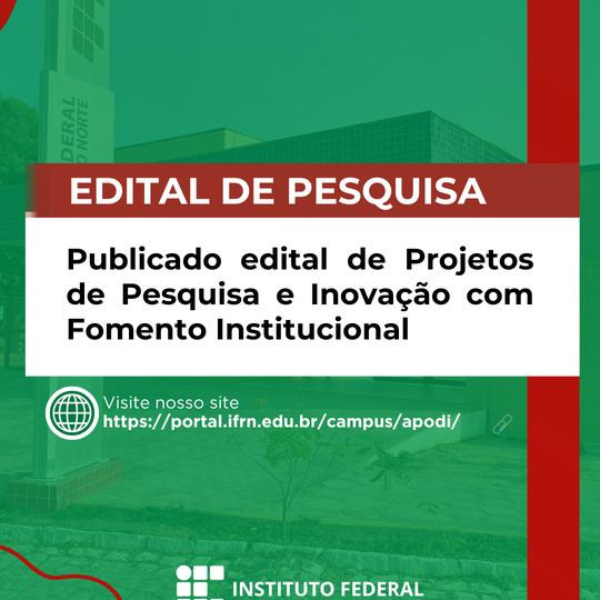 Edital de pesquisa