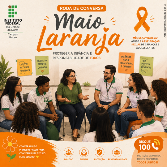Maio laranja - roda de conversa