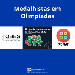 Medalhas das Olimpíadas Biologia e Matemática