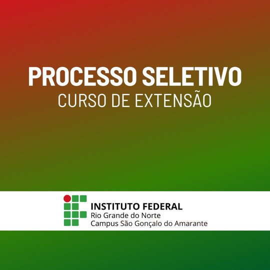 Processo Seletivo - Curso de Extensão card