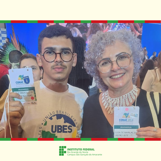Participação DG e estudante Campus SGA no Conae