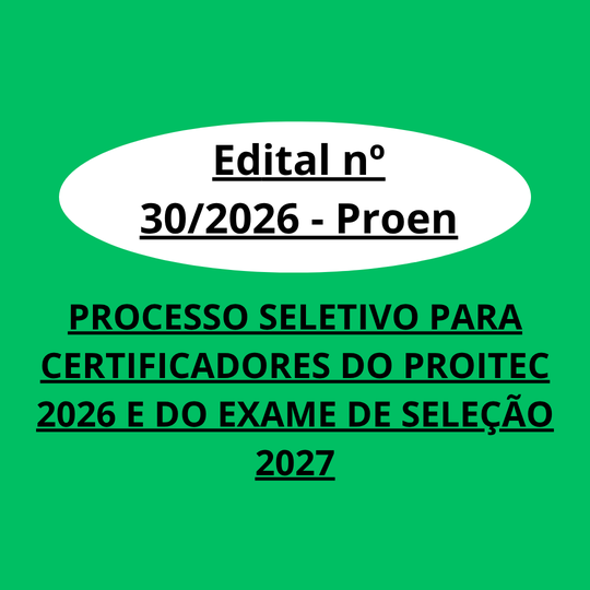 Edital nº 30/2026 - Proen