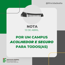 Nota Segurança e Acolhimento
