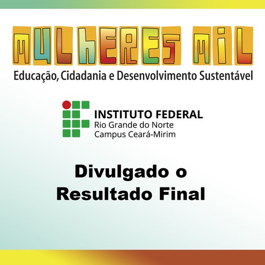 Mulheres Mil 2023 - Resultado Final
