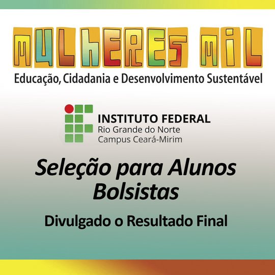 Mulheres Mil 2024 - Bolsista - Resultado Final