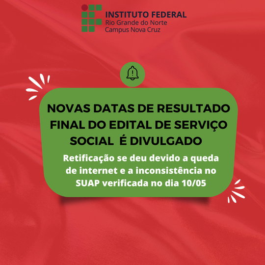 NOVAS DATAS