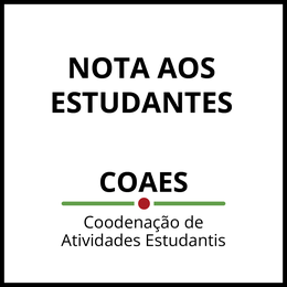 Nota da COAES aos estudantes