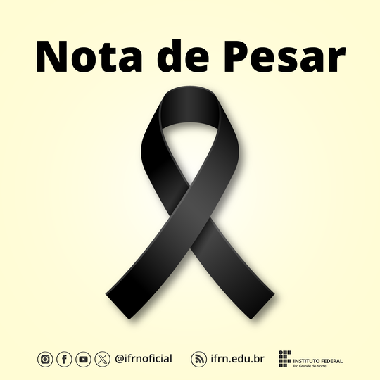 Nota de Pesar - Capa de notícia