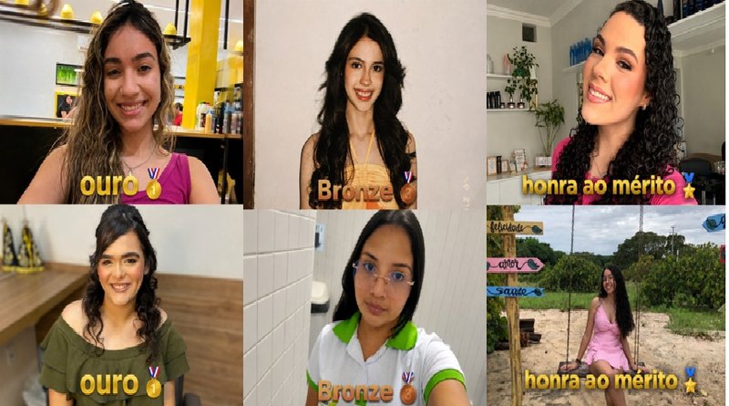 Alunas do Campus Currais Novos que se destacaram na OBLI