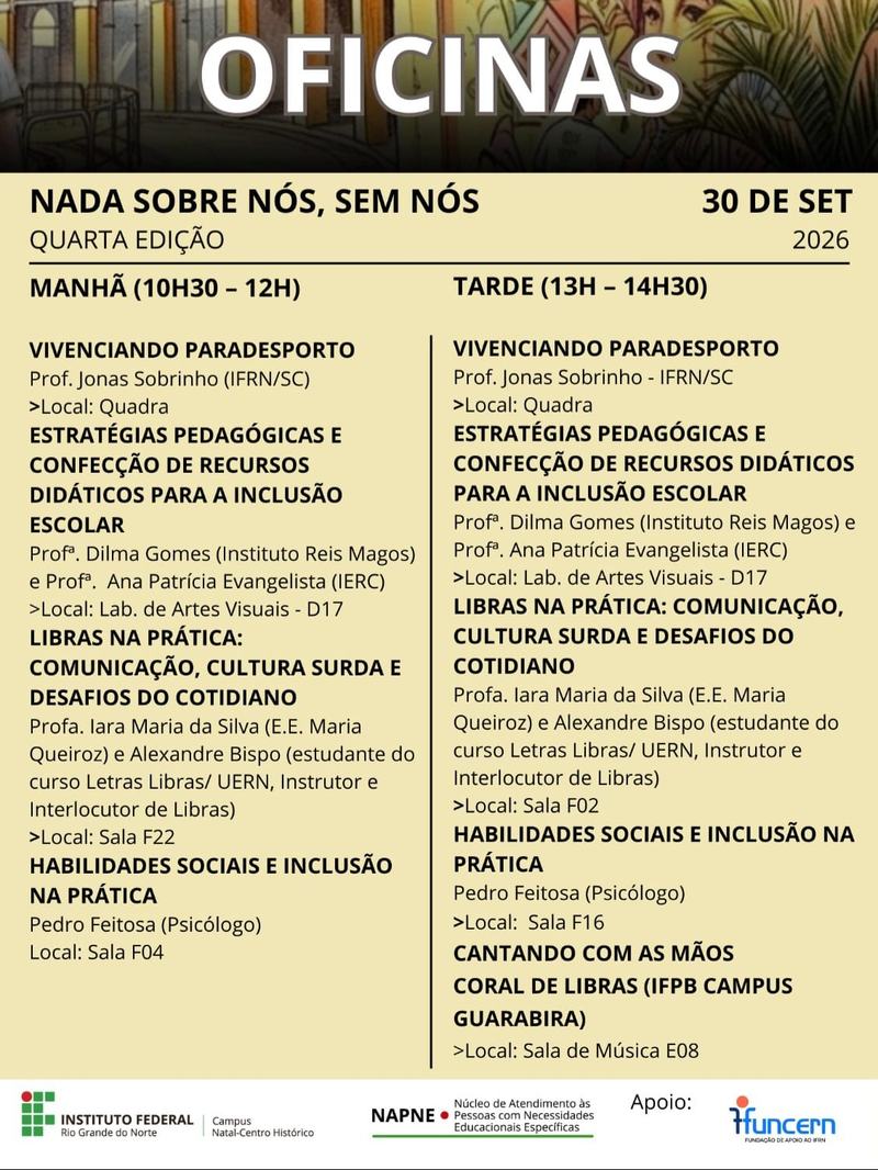 Oficinas Nada sobre nós sem nós