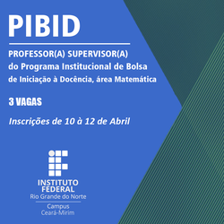 PIBID 2023 - Professor Supervisor