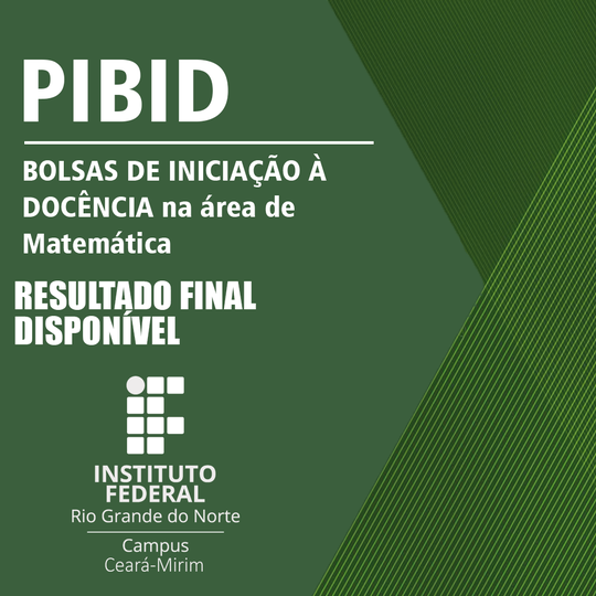 PIBID 2023 - Bolsista - Resultado Final