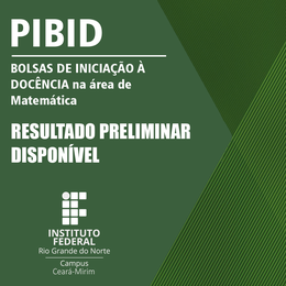 PIBID 2023 - Bolsista - Resultado Preliminar