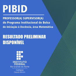 PIBID 2023 - Prof. Supervisor - Resultado Preliminar