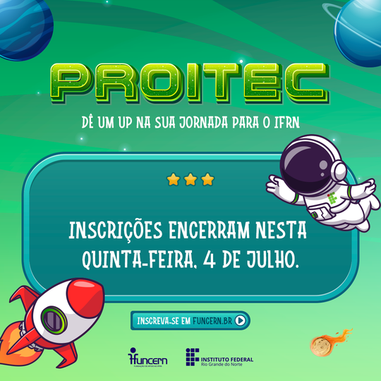 ProITEC 2024 - Encerramento das inscrições (2024)