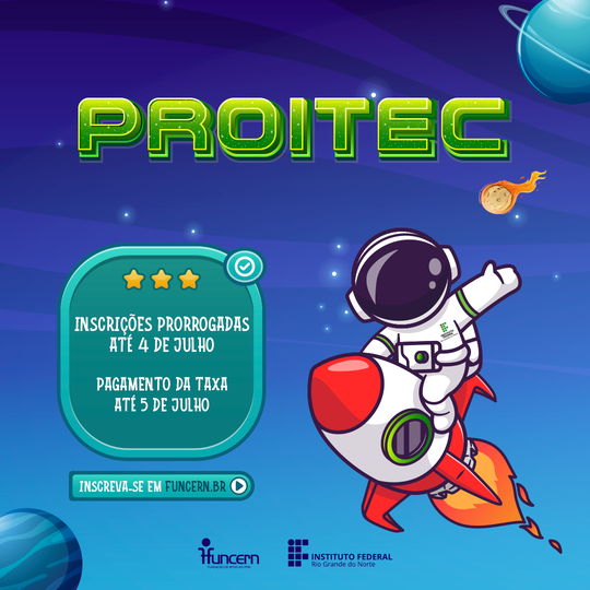 ProITEC 2024 - Inscrições prorrogadas