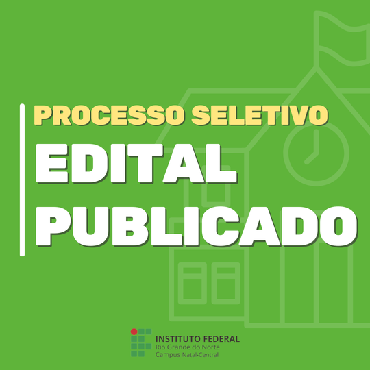 Edital publicado