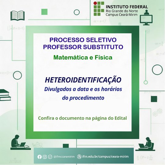 Pss Fís e Mat - Heteroidentificação