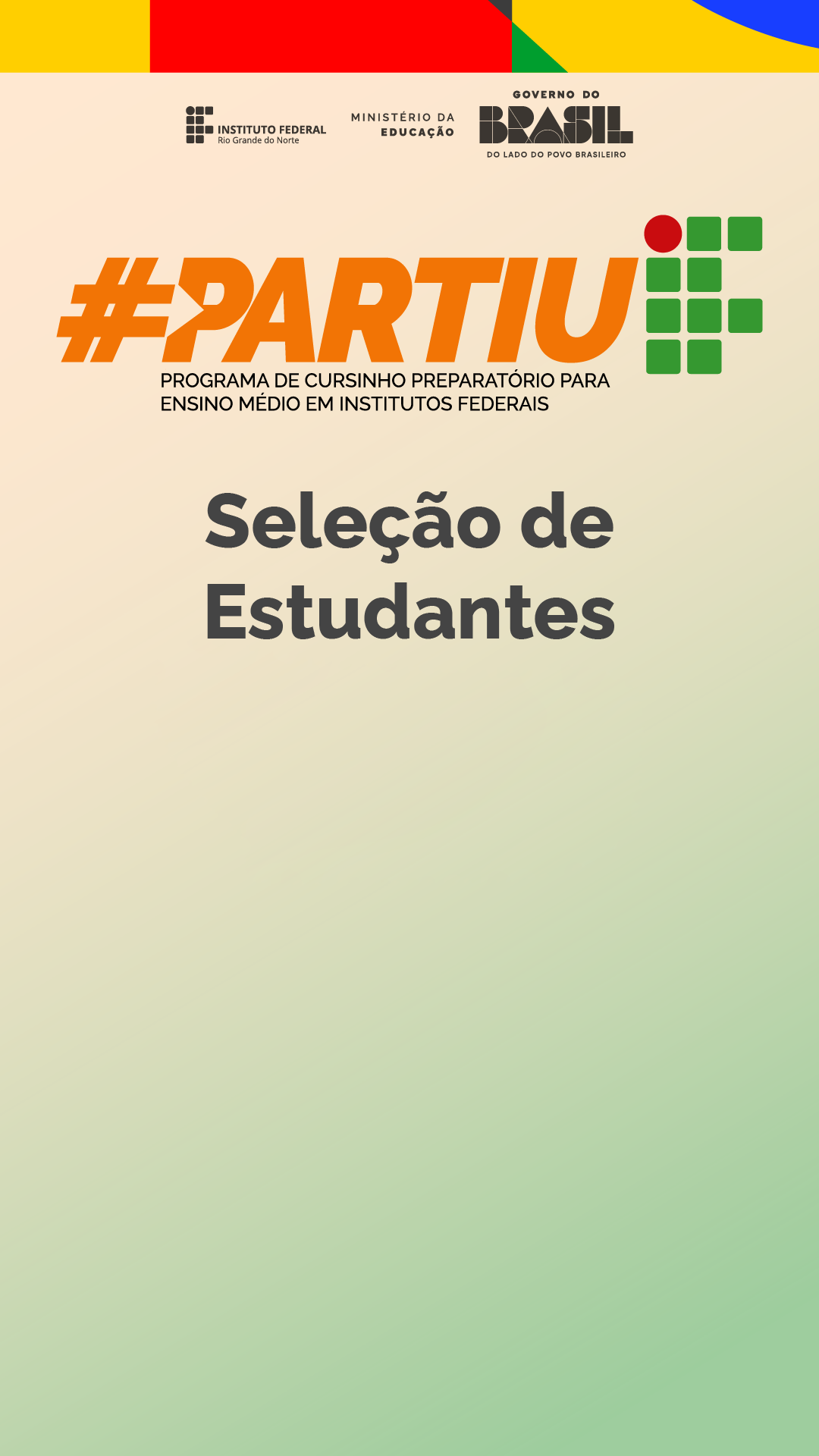 PartiuIF 2026 - Destaque