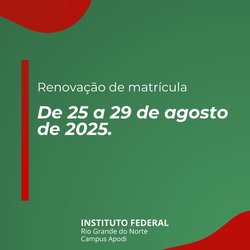 Renovação de matrícula