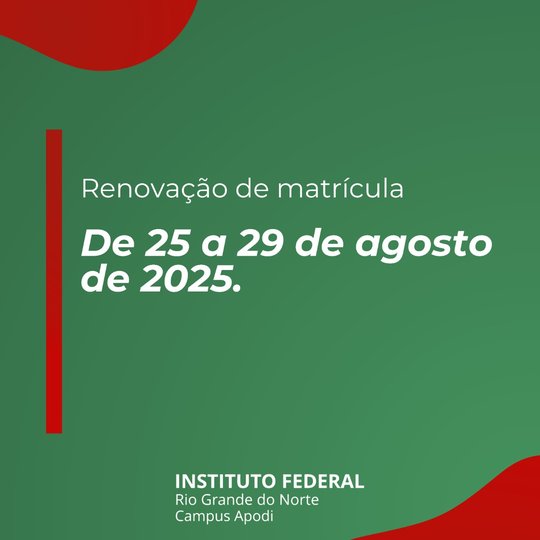 Renovação de matrícula