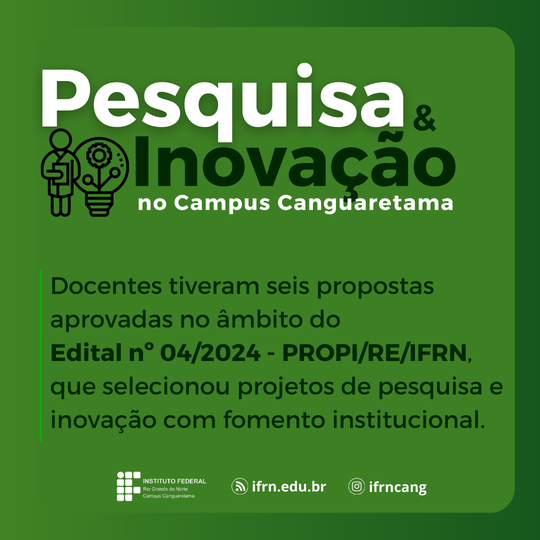 Pesquisa e Inovação